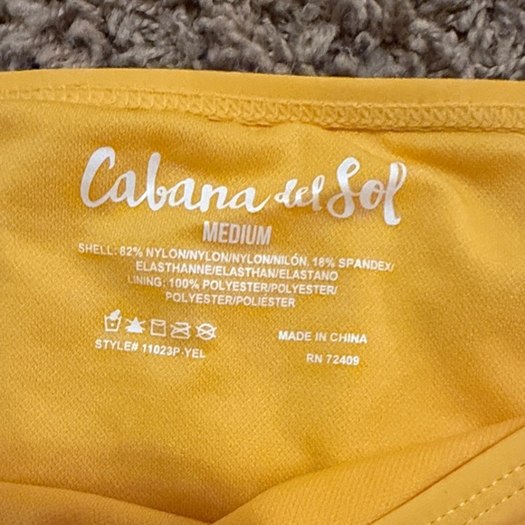 Women’s One-Shoulder Bikini Set in Yellow - Picture 2 of 2